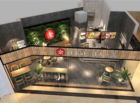 甜品店面效果图