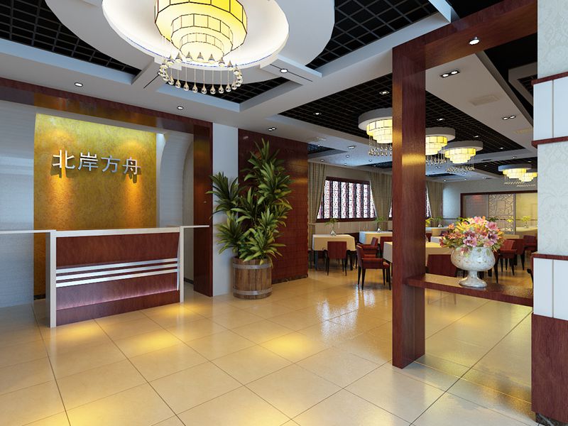 火锅店装修前台