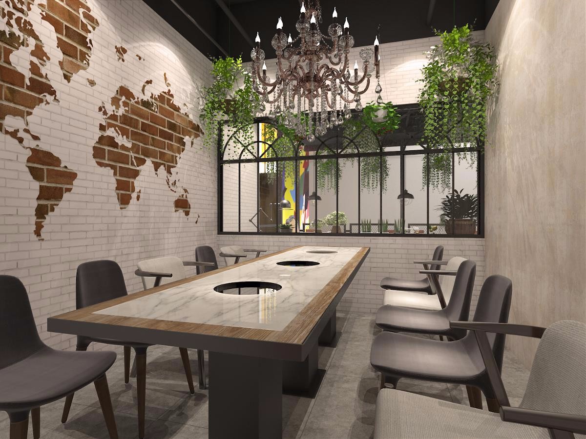 餐厅就餐区效果图