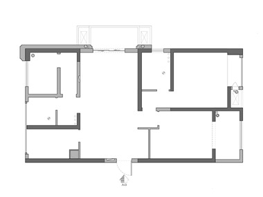 阳光普照的小屋平面图
