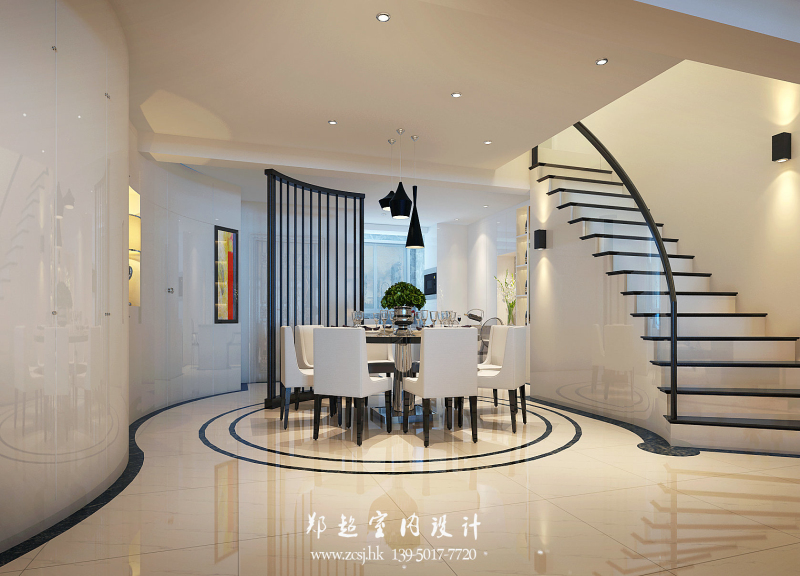 现代餐厅吊顶效果图