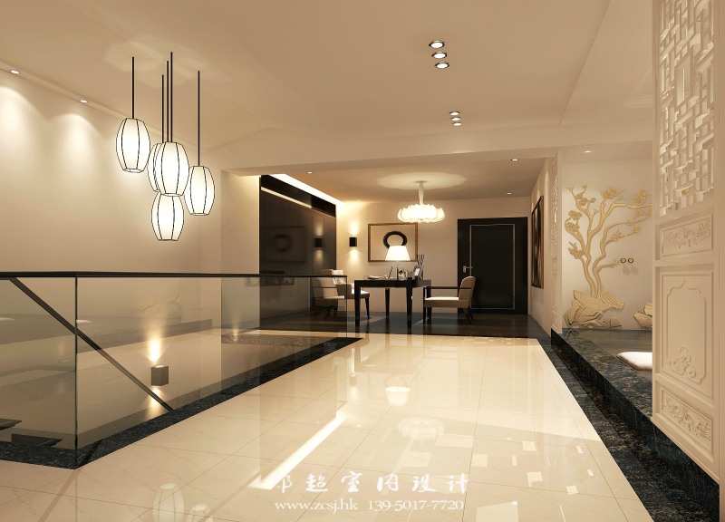 现代餐厅吊顶效果图