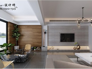 现代客厅电视背景墙效果图